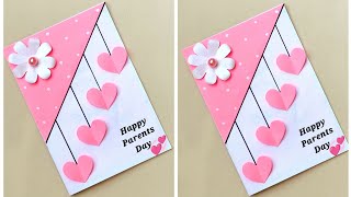 Parents day card making handmadeEasy and Beautiful Card for Parents dayDIY Card for Parents day [upl. by Agnola]