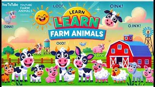 🔴 Learn Farm Animals for Kids  Fun and Educational Farm Animal Sounds farmanimals Learning 🐄 🐖 [upl. by Schell266]