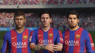 FC BARCELONA vs VALENCIA EN DIRECTO 2016 FIFA 16 GOLES [upl. by Kaleb]