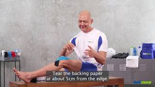 Taping the Knee with Kinesiology Tape for Support and Pain Relief [upl. by Durrej]