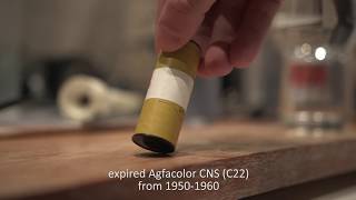 Agfacolor CNS C22 film developed in C41 chemistry [upl. by Perl]