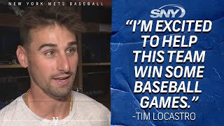 Tim Locastro excited to help this team win some baseball games after making Mets roster  SNY [upl. by Maegan388]