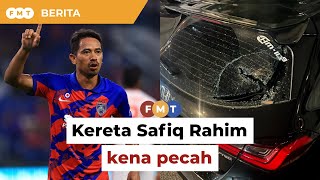 Kereta pemain JDT Safiq Rahim kena pecah [upl. by Fransen]