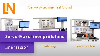 Der ServoMaschinenprüfstand mit unserem modularen Trainingssystem  Impression [upl. by Eednyl]