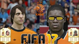 FIFA 17  New Legends with Game Faces  Netherlands  Cruyff Davids Koeman amp more [upl. by Eiderf]