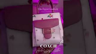 Coach Valentine’s Day Collection Unboxing💕Mini Pepper Crossbody🌸 coachoutlet [upl. by Hyacinth]