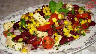 Kidneybohnen Salat  Ahmet Kocht  vegetarisch kochen  Folge 409 [upl. by Derraj]