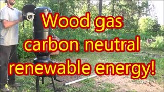 How to Build a Down Draft Wood Gasifier with a fire up Simple to follow and easy to build [upl. by Enitnelav]