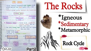 The RocksIgneous Sedimentary Metamorphic Rock Cycle World Geography  Lec33 An Aspirant [upl. by Luy]