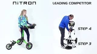 Bag Boy Nitron Push Cart Comparison Video [upl. by Shalne]