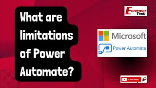 What are limitations of Power Automate  Power Automate Interview FAQ  EmergenTeck [upl. by Faustena]