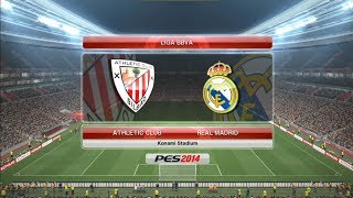 Athletic Bilbao vs Real Madrid  Liga J22 PES2014 [upl. by Leik]