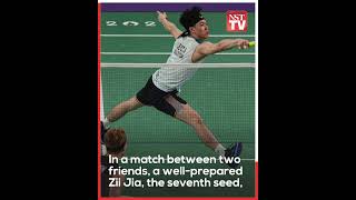 Zii Jia stuns Antonsen to reach Olympic semifinals [upl. by Ardnahc]