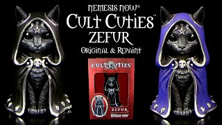 Nemesis Now ® Cult Cuties ™ Zefur  okkulte Katze  schwarze Magie  Original amp Repaint [upl. by Yrag]