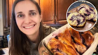 Blueberry Cream Cheese Babka Bread [upl. by Dallon]