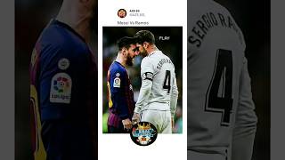 Messi Vs Ramos shorts football messi ramos [upl. by Novrej995]