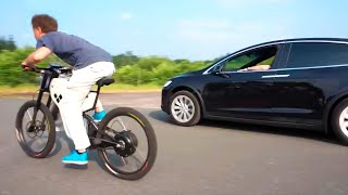 La Mejor Bicicleta Electrica Casera 4000 vs 100  Acelera Como un Tesla [upl. by Innig335]