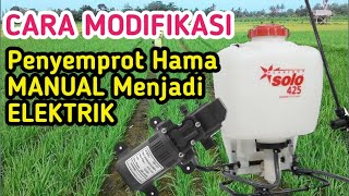 Memodifikasi tangki pompa Solo manual menjadi elektrik [upl. by Evette]