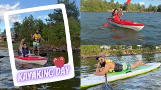 Kayaking Day with FamilySunday well spent at Callander BayNorth Bay TourismMaina Thapa Vlogs [upl. by Ridgley]