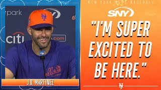 JD Martinez on signing with Mets Pete Alonso recruiting him relationship with Mark Vientos  SNY [upl. by Hnid]