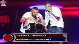 ECHO 2018 KOLLEGAH UND FARID BANG RÄUMEN NACH CAMPINODISS AB [upl. by Naedan]