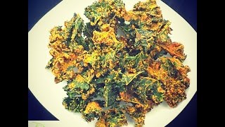 How To Make Kale Chips Cheesy Smokey Spicy Flavor [upl. by Imre657]