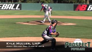 Kyle Muller Prospect Video LHP Jesuit College Prep Class of 2016 AC Games 1 [upl. by Early]