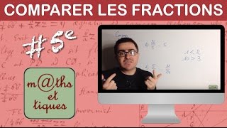 Comparer les fractions 2  Cinquième [upl. by Ysnap]