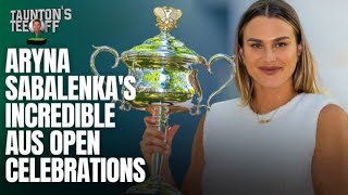 Aryna Sabalenkas Incredible Australian Open Celebrations [upl. by Ellenrahs]