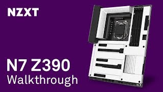 NZXT N7 Z390 Motherboard Walkthrough [upl. by Dazraf]