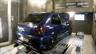 Fiesta Zetec S On the Dyno at Motorsport Developments In Blackpool Lancashire [upl. by Ceevah]