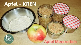 Apfel  Meerrettich im Glas auch Kren genannt gesund und schnell zubereitet [upl. by Crescantia]