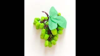 DIY fabriquer une grappe de raisin en papier de soie Make a bunch of grapes in paper [upl. by Berna]