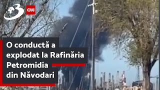 O conductă a explodat la Rafinăria Petromidia din Năvodari [upl. by Malinde682]