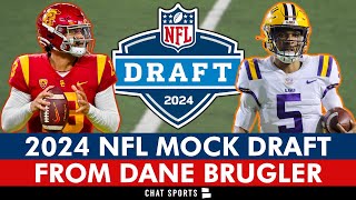 2024 NFL Mock Draft Reacting To Dane Brugler’s First Mock For The Athletic Ft Jayden Daniels [upl. by Tressia]