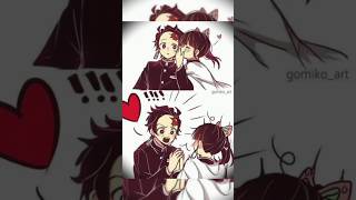 tanjiro x kanao 😊❤️ demonslayer couple anime edit trending short [upl. by Aelem]