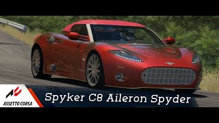 Assetto Corsa  Spyker C8 Aileron Spyder [upl. by Blackmore]