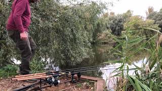 Nash Tackle Bushwhacker Baiting Pole Trial at East Delph Lakes [upl. by Kassia897]