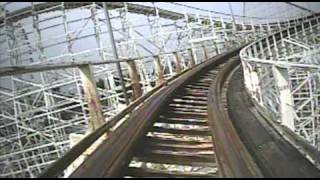 White Cyclone POV Roller Coaster Front Seat Intamin Woodie Nagashima Spaland Japan 1080p HD [upl. by Alithia]