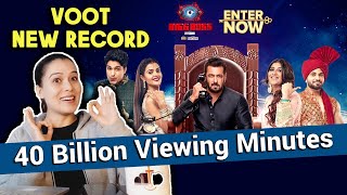 Bigg Boss 16 NEW RECORD Voot Par Cross Huye 40 Billion Viewing Minutes [upl. by Maibach997]