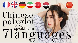 Chinese polyglot speaking in 7 languages subtitles [upl. by Fantasia]