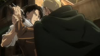 Levi VS Erwin HD  Attack on Titan OVA Shingeki no Kyojin [upl. by Keverian294]