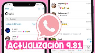 🧸Nueva ACTUALIZACION de WHATSAPP ESTILO IPHONE 🌈 ANTIBANEO 981 ✅ [upl. by Teemus]