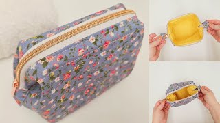 💙 ✨ Cute Wire Frame Pouch  How to Sew  DIY  Easy Tutorial  Chefa Sewing [upl. by Housen]