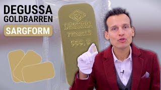 50 g Goldbarren von DEGUSSA als Sargform Barren [upl. by Leyla]