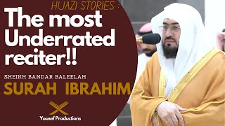 Hijazi Recitation Surah Ibrahim sheikh Bandar Baleelah most underrated reciter in the haram [upl. by Anadroj185]