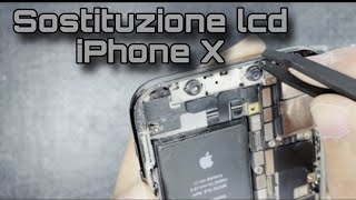 Video tutorialguida in italiano  Sostituzione schermo display Iphone X [upl. by Ellehsram]