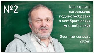 Семинар 2 НА Тюрин Как строить лагранжевы подмногообразия в алгебраических многообразиях [upl. by Ramu]