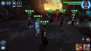 Swgoh Gac 3v3 Bossk Mando Greef vs Quenn Amidala Barris Aayla [upl. by Eneirda]