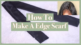 How to make use of leftover fabric  DIY Edge Scarf  Easy Sewing [upl. by Fennell]